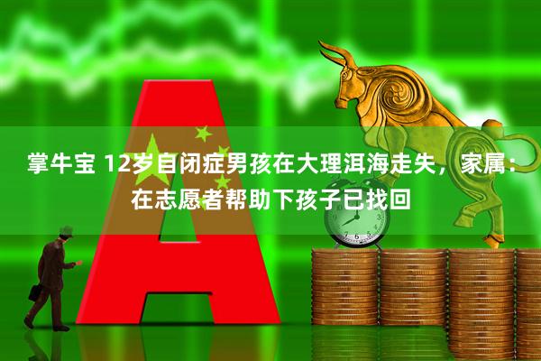掌牛宝 12岁自闭症男孩在大理洱海走失，家属：在志愿者帮助下孩子已找回